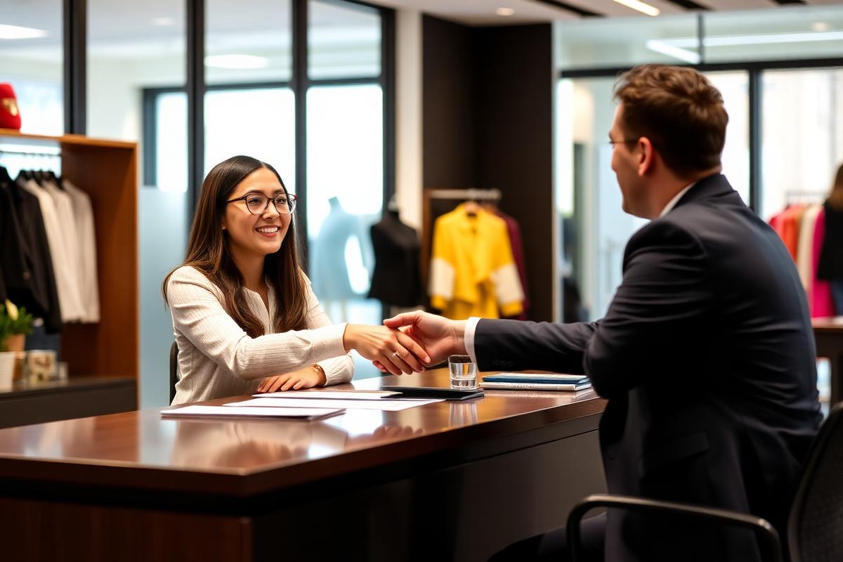 iSET Academy student at a placement interview